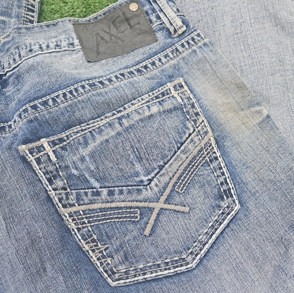 Mens TK Axel TREADWELL Relaxed Straight Fit Jeans 36x30 KENSINGTON AX41007-3 - Picture 3 of 16